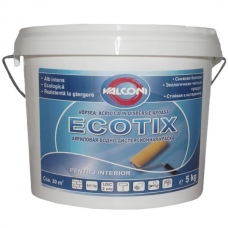 Vopsea acrilică lavabilă în dispersie apoasă Ecotix 5 kg
