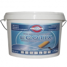 Vopsea acrilică lavabilă în dispersie apoasă Ecotix 15 kg