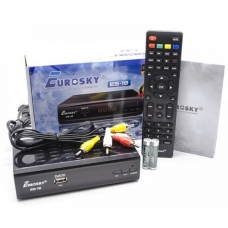 Receptor digital terestru TV Tuner DVB-T2 Eurosky ES-18 IPTV