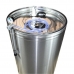 Butoi de inox cu capac pneumatic (flotant) 180L AISI 304 (cu robinet)