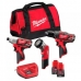 Set de instrumente cu acumulator Milwaukee M12 BPP3A-202B