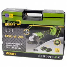Аккумуляторная болгарка 125 мм Master Kraft MSU-A-2BL (Brushless)