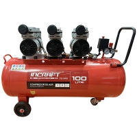 Компрессор 100л 3л.с., 6 цилиндров INCRAFT CS1-100U (безмасляный)