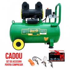 Compresor 50L 1.2kW, 2 cilindri MasterKraft LSD-1600W/50 (fără ulei)