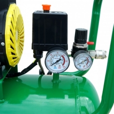 Компрессор 50л 1.2кВт, 2 цилиндра MasterKraft LSD-1600W/50 (безмасляный)