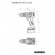 Mașină de găurit și înșurubat 12 V Metabo PowerMaxx BS12BLQ (601039800)