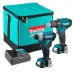 Набор аккумуляторных инструментов 12 В 2.0 А/ч Makita CLX224SA