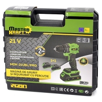 Mașină de înșurubat cu percuție cu acumulator Master Kraft MDK-21UBL/PRO (Brushless)
