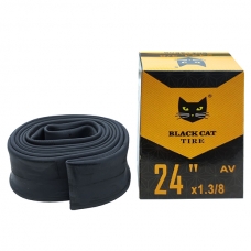 Камера велосипедная 24x1 3/8 AV BLACK CAT