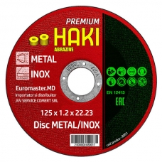 Disc metal/inox 125x1.2mm HAKI 8001