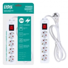 Удлинитель 4 розетки+выкл. 3м STAR ST-4048