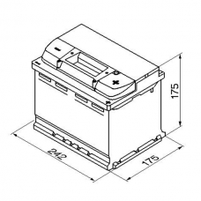 Аккумулятор 12V 60AH 540A Bosch S4 Silver 0092S40040