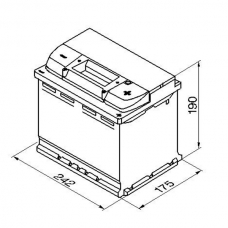Аккумулятор 12V 60AH 540A Bosch S4 Silver 0092S40050