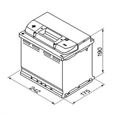 Аккумулятор 12V 60AH 540A Bosch S4 Silver 0092S40060