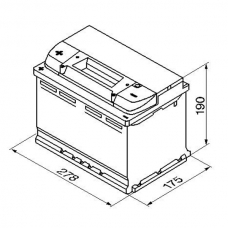 Аккумулятор 12V 74AH 680A Bosch S4 Silver 0092S40090
