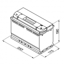Аккумулятор 12V 95AH 800A Bosch S4 Silver 0092S40130