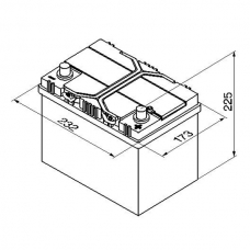 Аккумулятор 12V 60AH 540A Bosch 0092S40240 S4 024