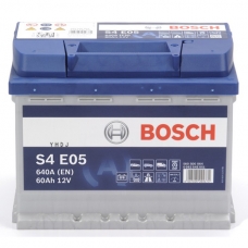 Аккумулятор 12V 60AH 640A Bosch 0092S4E051 S6 005 EFB(AGM-)