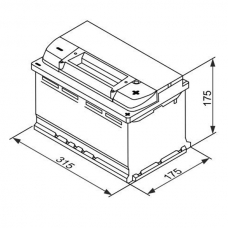 Аккумулятор 12V 75AH 730A(EN) Bosch S4 010 EFB(AGM-) 0092S4E100