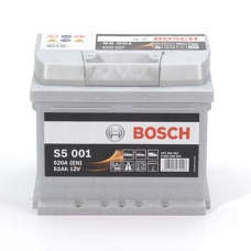 Аккумулятор 12V 52AH 520A Bosch S5 Silver Plus 0092S50010