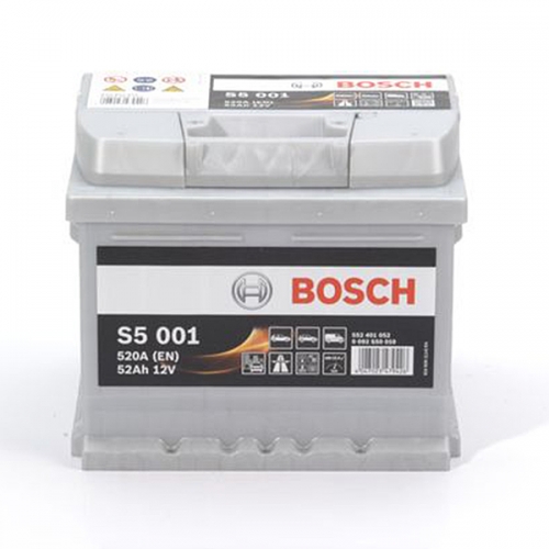 Аккумулятор 12V 52AH 520A Bosch S5 Silver Plus 0092S50010 Аккумулятор 12V 52AH 520A Bosch S5 Silver Plus 0092S50010