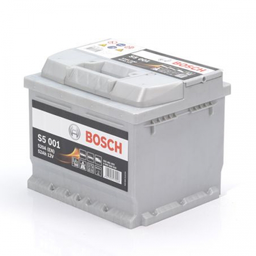 Аккумулятор 12V 52AH 520A Bosch S5 Silver Plus 0092S50010 Аккумулятор 12V 52AH 520A Bosch S5 Silver Plus 0092S50010