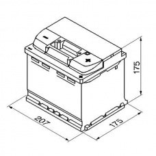 Аккумулятор 12V 52AH 520A Bosch S5 Silver Plus 0092S50010