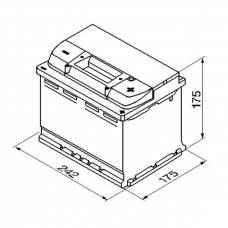 Аккумулятор 12V 61AH 600A Bosch S5 Silver Plus 0092S50040