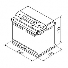 Аккумулятор 12V 63AH 610A Bosch 0092S50050 S5 005