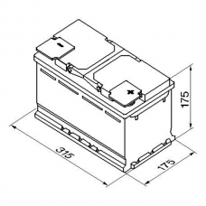 Аккумулятор 12V 85AH 800A Bosch S5 010 Silver Plus 0092S50100