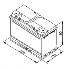 Аккумулятор 12V 85AH 800A Bosch S5 Silver Plus 0092S50110