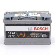 Аккумулятор 12V 80AH 800A Bosch S5 A11 AGM 0092S5A110