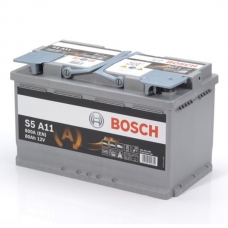 Аккумулятор 12V 80AH 800A Bosch S5 A11 AGM 0092S5A110