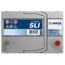 Аккумулятор 12V 40AH 330A(JIS) Varta Dynamic SLI S4 030 540 125 033 тонкая клема+борт