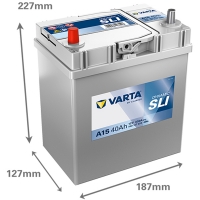 Аккумулятор 12 V 40AH 330A(JIS) Varta Dynamic SLI S4 019 (540 127 033) тонкая клема