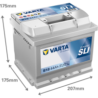 Аккумулятор 12V 44AH 440A(EN) Varta Dynamic SLI S4 001 (544 402 044)