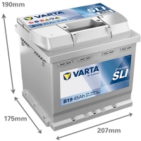 Аккумулятор 12V 45AH 400A(EN) Varta Dynamic SLI S3 002 (545 412 040)
