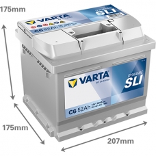 Аккумулятор 12V 52AH 520A(EN) Varta Dynamic SLI S5 001 (552 401 052)