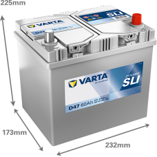 Аккумулятор 12V 60AH 540A(JIS) Varta Dynamic SLI S4 024 (560 410 054)