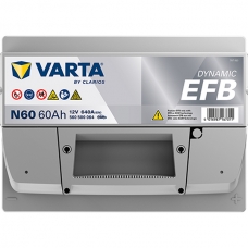 Аккумулятор 12V 60AH 640A(EN) Varta Dynamic EFB S6 005 (560 500 064)