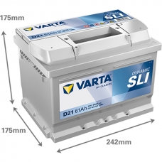 Аккумулятор 12V 61AH 600A(EN) Varta Dynamic SLI S5 004 (561 400 060)