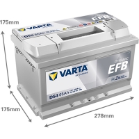Аккумулятор 12V 65AH 650A(EN) Varta Dynamic EFB S4 007 (565 500 065)