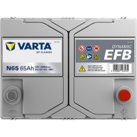 Аккумулятор 12V 65AH 650A(JIS) Varta Dynamic EFB S4 024 (565 501 065)