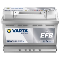 Аккумулятор 12V 70AH 760A Varta Dynamic EFB S6 008 (570 500 076)
