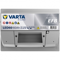 Аккумулятор 12V 60AH 640A(EN) Varta Professional EFB Dual Purpose S6 005 (932 060 064)