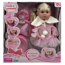 Кукла EVA 40см с аксессуарами, говорит по-румынски (32454)