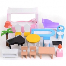 Деревянный кукольный домик (63369)