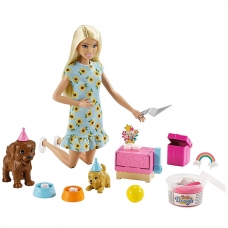 Кукла Barbie Вечеринка щенят GXV75
