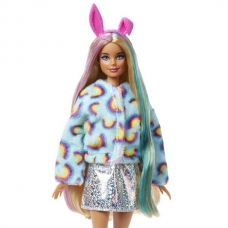 Кукла Barbie Cutie Reveal Барби в плюшевом костюме зайчика HHG19
