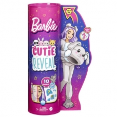 Кукла Barbie Cutie Reveal Барби в плюшевом костюме щенка HHG21